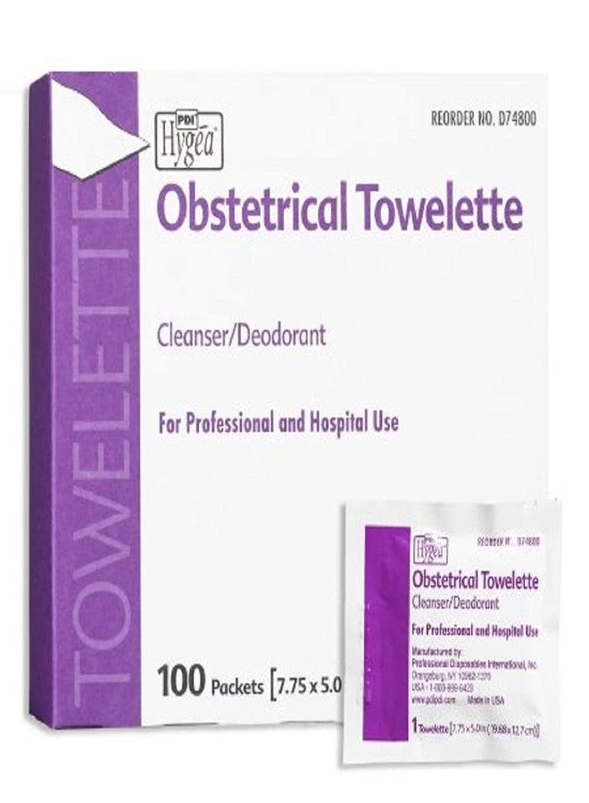 PDI Healthcare D74800 Hygea Obstetrical Towelette, 5" Width, 7.75" Length (Pack of 100)